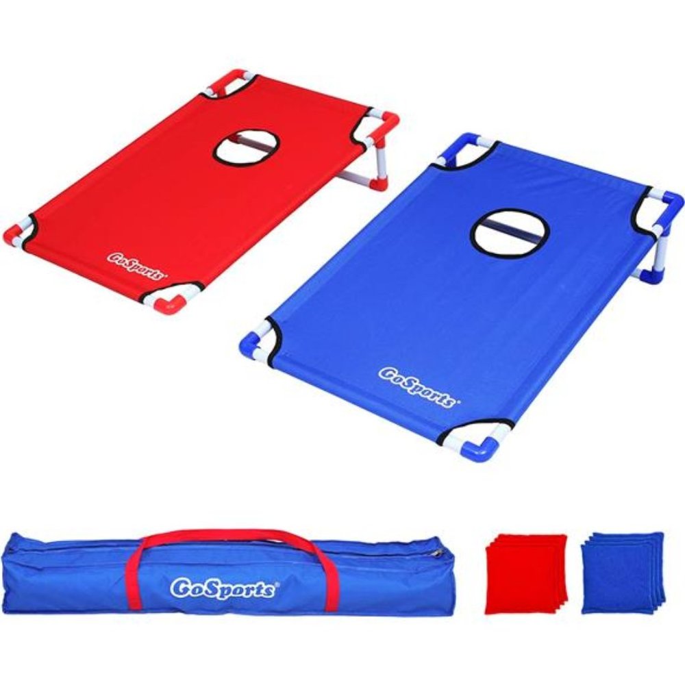 Portable PVC Framed Cornhole Toss Game Set